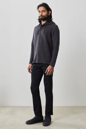 Chandail manches longues avec capuchon pour homme par Robert Barakett | Grenfell RB41482 CHARCL | Machemise.ca, vêtements mode pour hommes