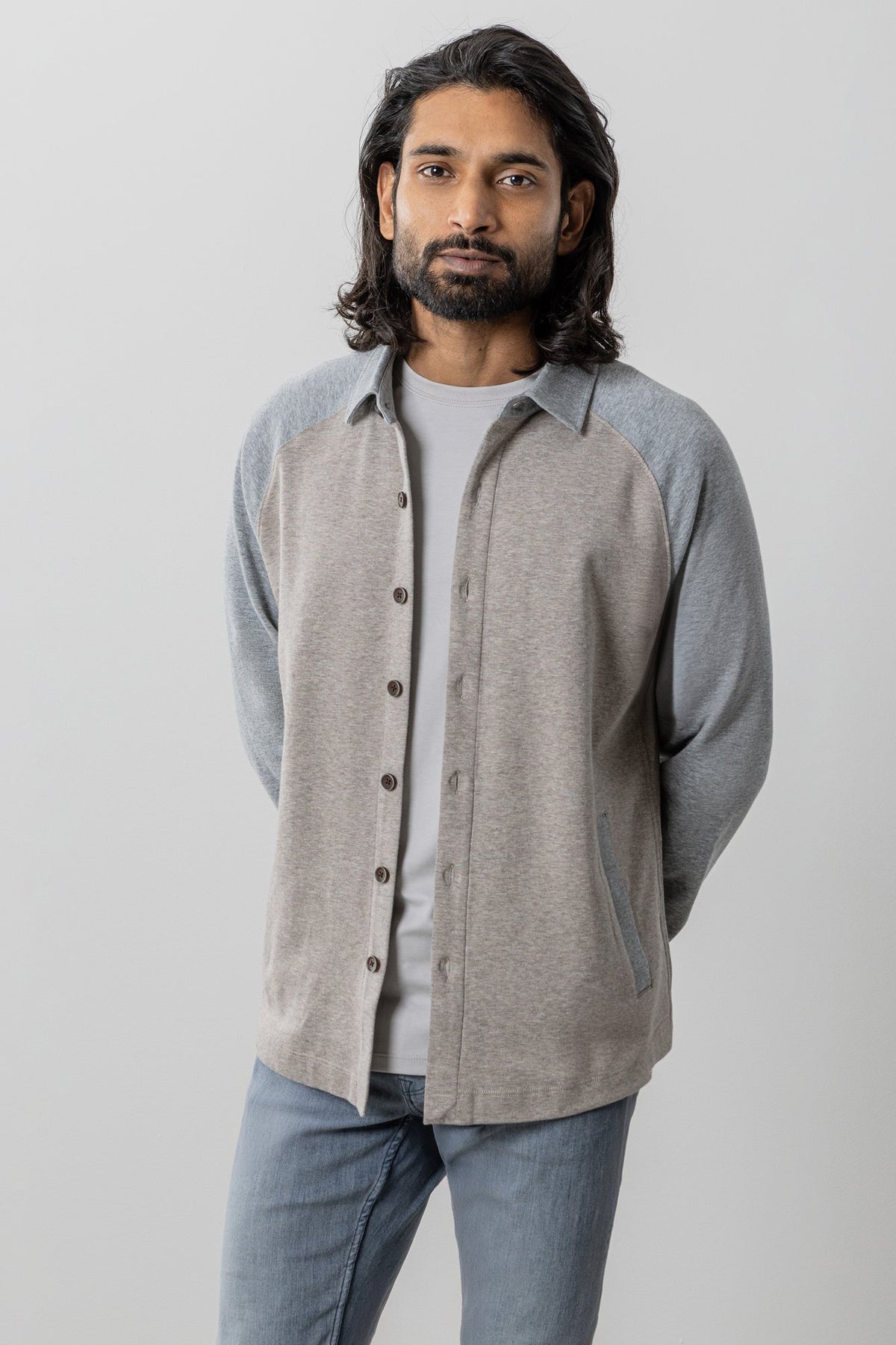 Surchemise pour homme par Robert Barakett | RB41513 Paolo Brun Clair | Machemise.ca, vêtements mode pour hommes