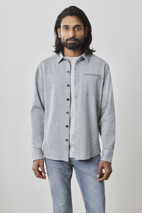 Surchemise pour homme par Robert Barakett | RB41514 Paolo Gris Clair | Machemise.ca, vêtements mode pour hommes