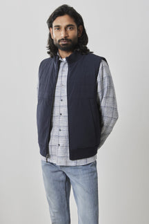 Veste matelassée pour homme par Robert Barakett | Fremantle RB41541 Marine | Machemise.ca, vêtements mode pour hommes
