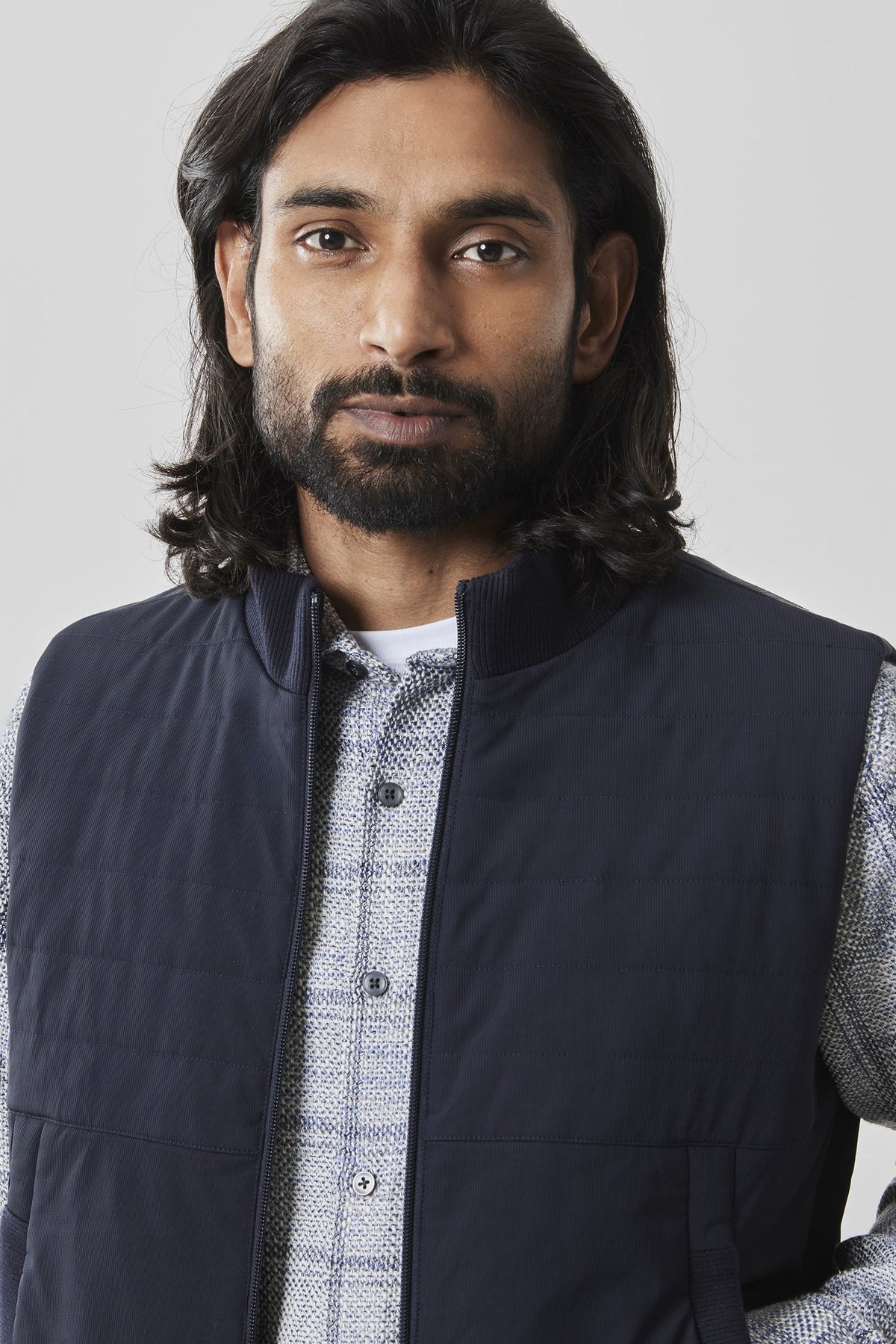 Veste matelassée pour homme par Robert Barakett | Fremantle RB41541 Marine | Machemise.ca, vêtements mode pour hommes