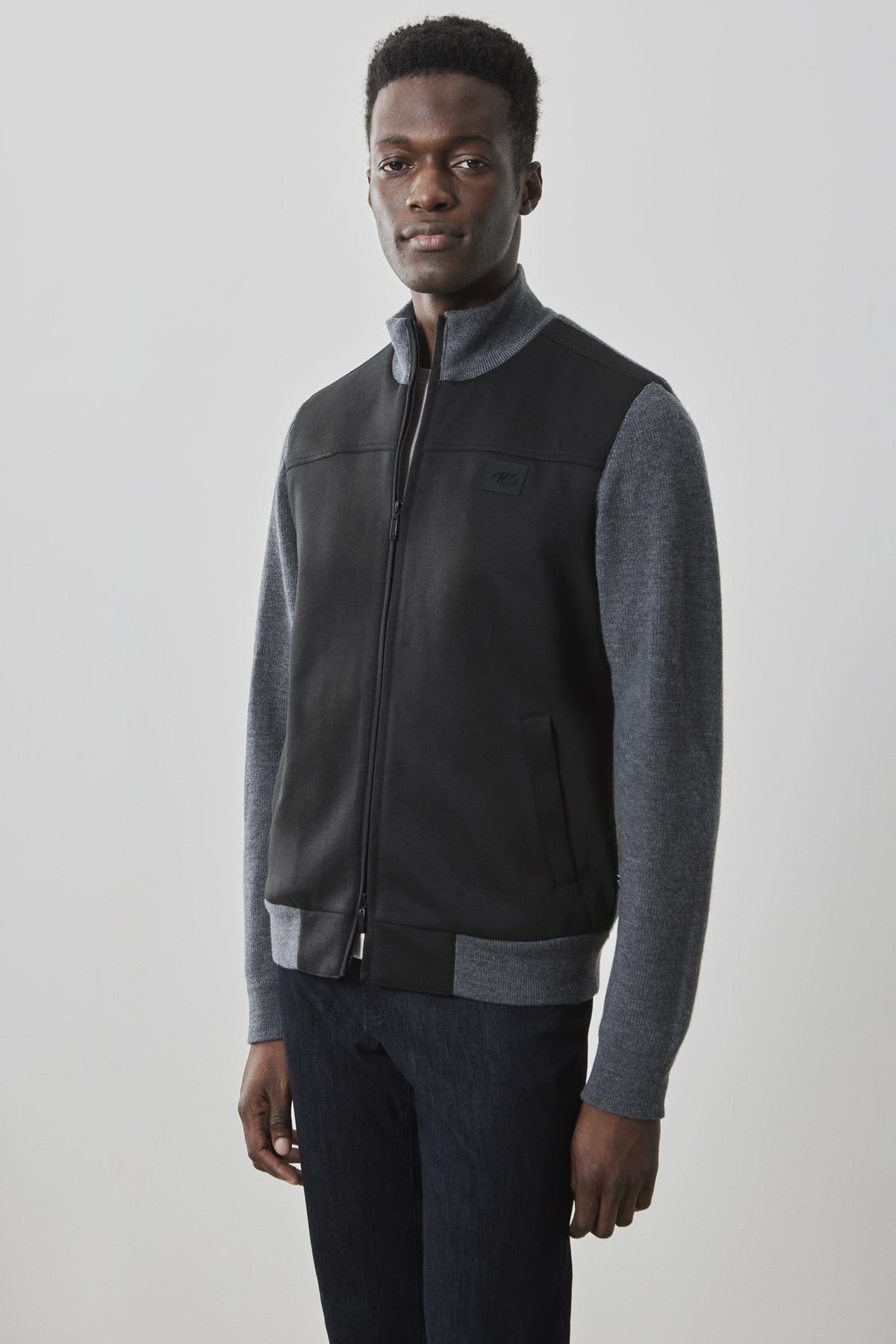 Veste entièrement zippé pour homme par Robert Barakett | RB41555 Cooper Anthracite | Machemise.ca, vêtements mode pour hommes
