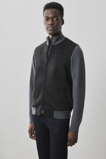 Veste entièrement zippé pour homme par Robert Barakett | RB41555 Cooper Anthracite | Machemise.ca, vêtements mode pour hommes