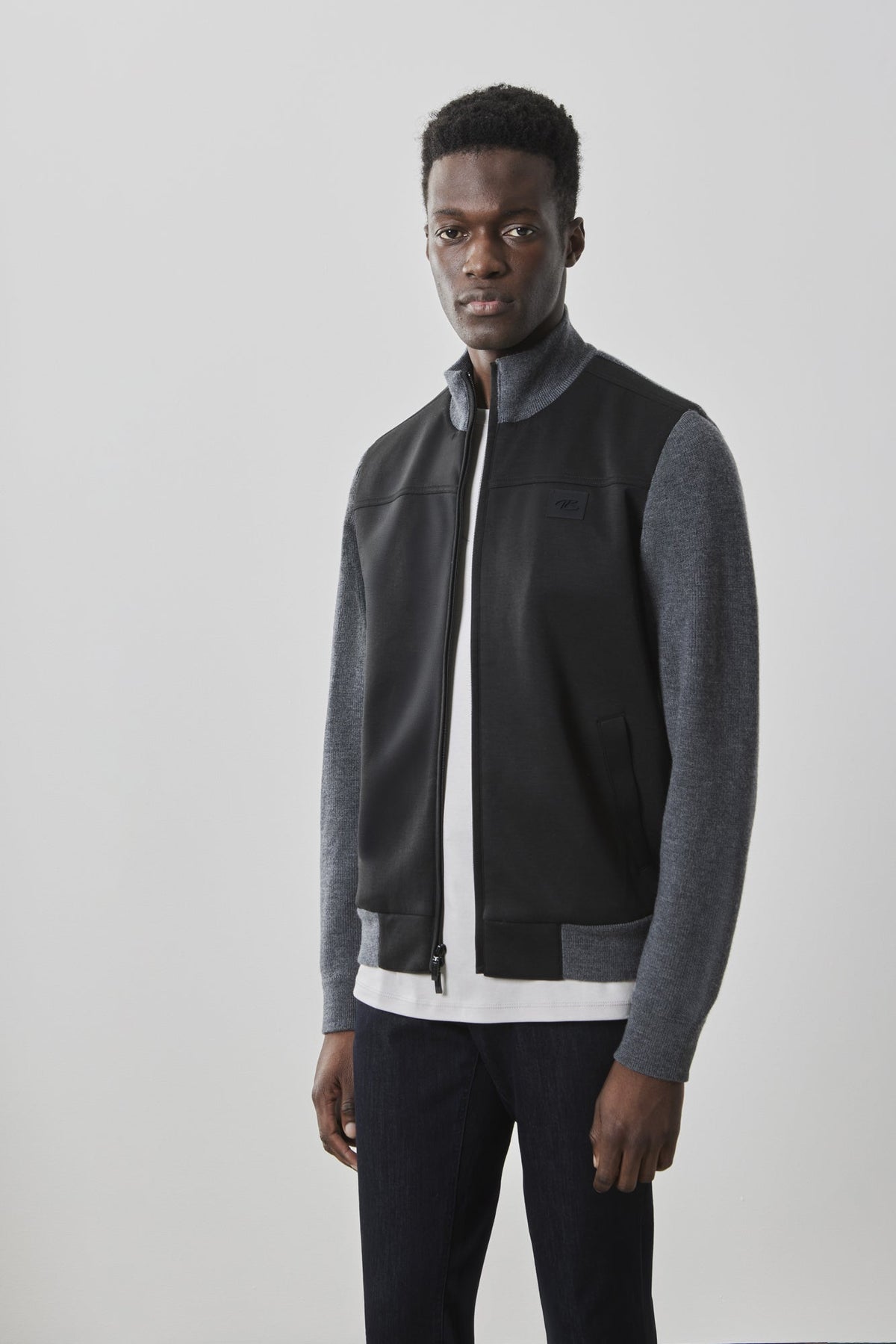 Veste entièrement zippé pour homme par Robert Barakett | RB41555 Cooper Anthracite | Machemise.ca, vêtements mode pour hommes