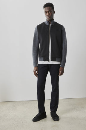 Veste entièrement zippé pour homme par Robert Barakett | RB41555 Cooper Anthracite | Machemise.ca, vêtements mode pour hommes