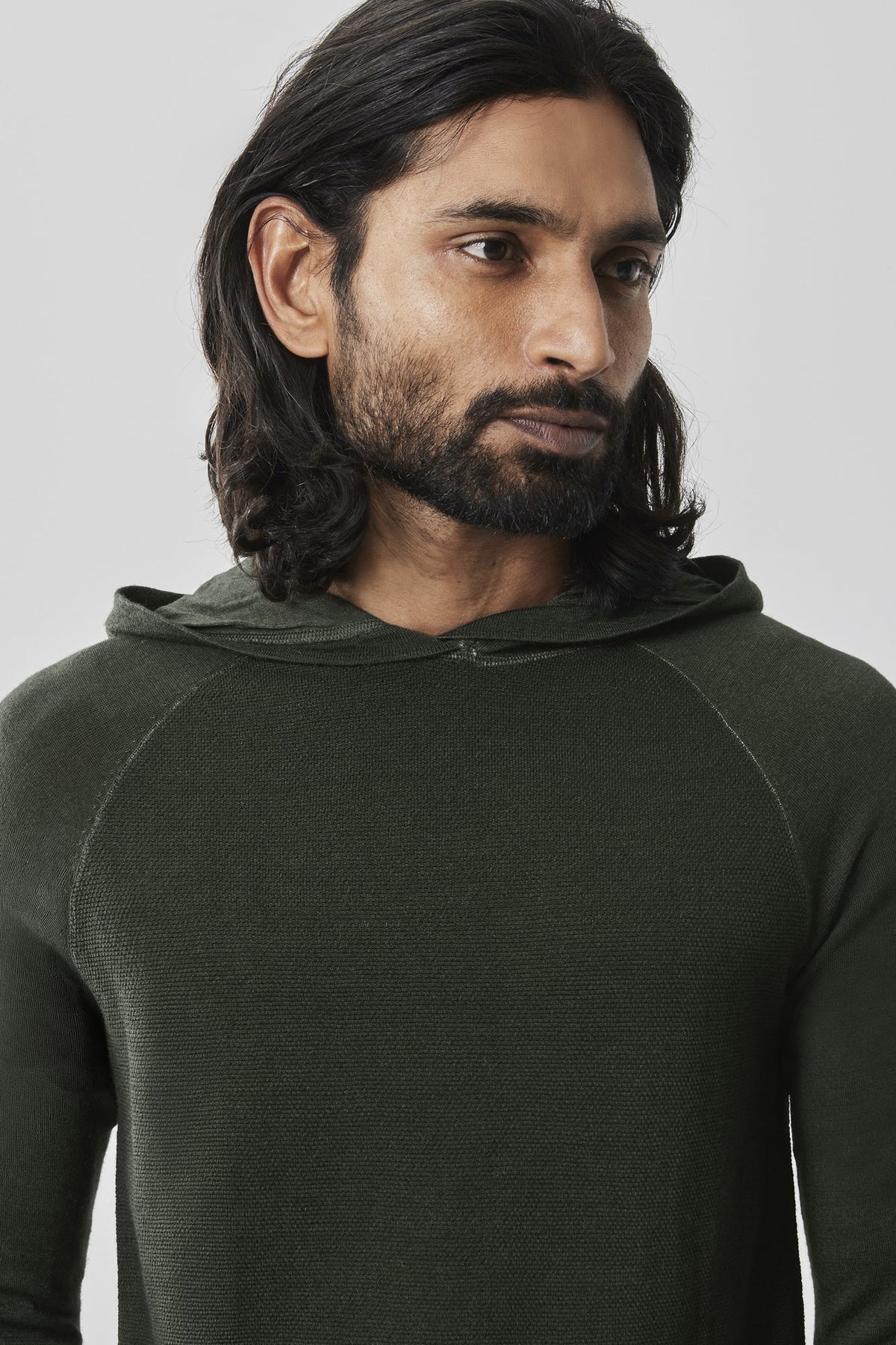 Chandail manches longues avec capuchon pour homme par Robert Barakett | Newbury RB41559 Olive | Boutique Vvög, vêtements mode pour homme et femme