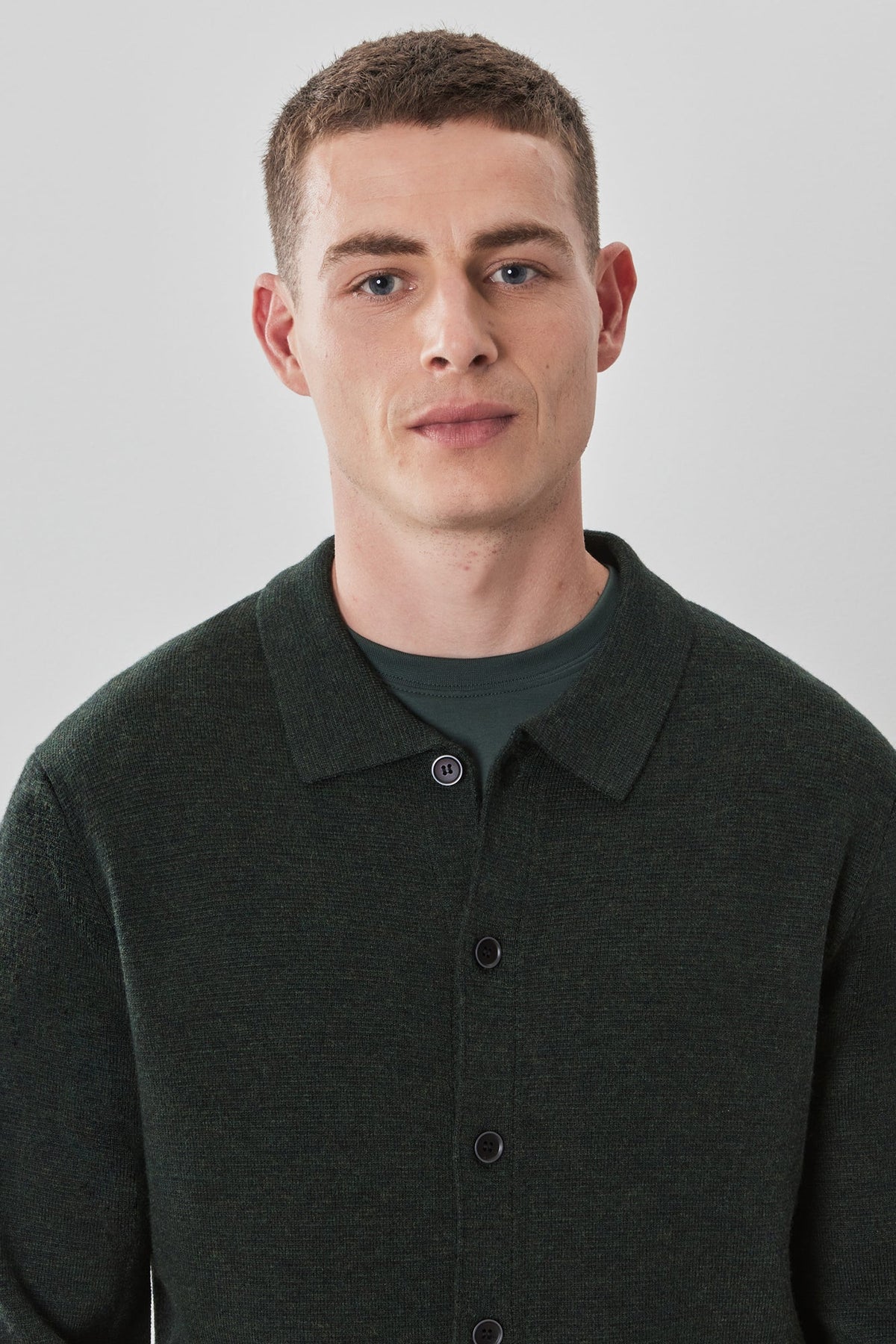 Cardigan pour homme par Robert Barakett | Bristol RB41567 Olive | Boutique Vvög, vêtements mode pour homme et femme