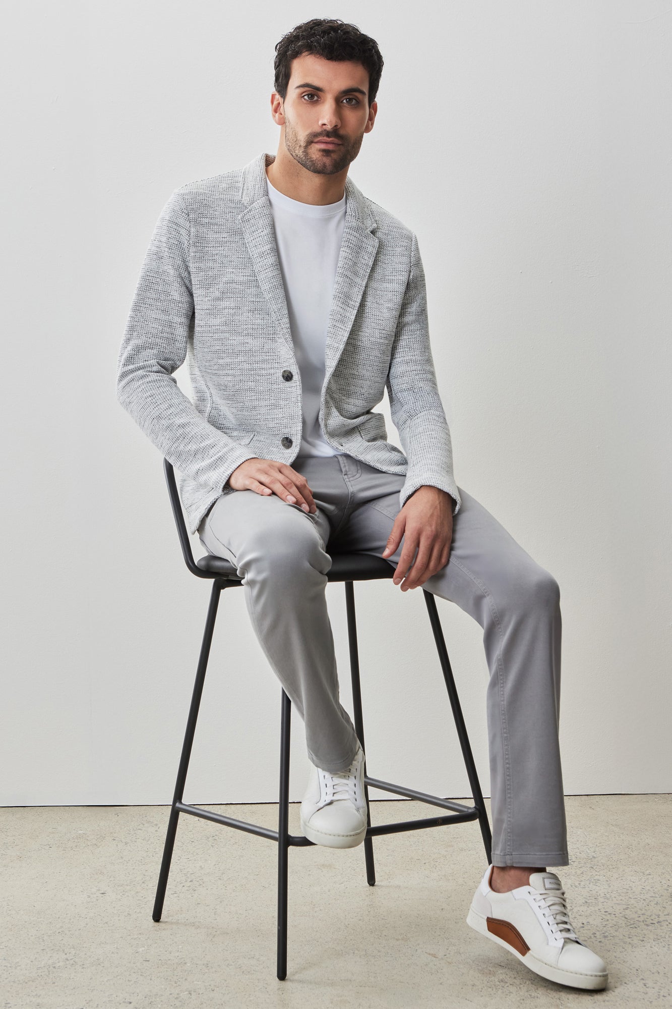 Veston pour homme par Robert Barakett | RB51102 Sudbury Gris Pâle | Machemise.ca, vêtements mode pour hommes