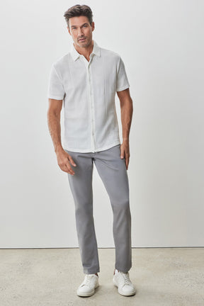 Chemise manches courtes pour homme par Robert Barakett | Copley RB51150 Blanc | Machemise.ca, vêtements mode pour hommes