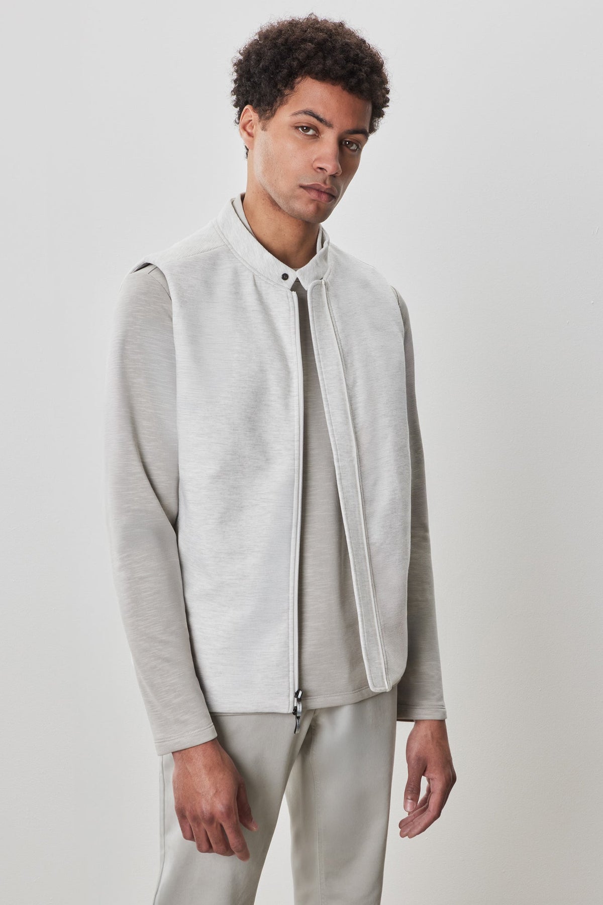 Veste commuter pour homme par Robert Barakett | RB52185 Nedsand Gris Pâle | Machemise.ca, vêtements mode pour hommes