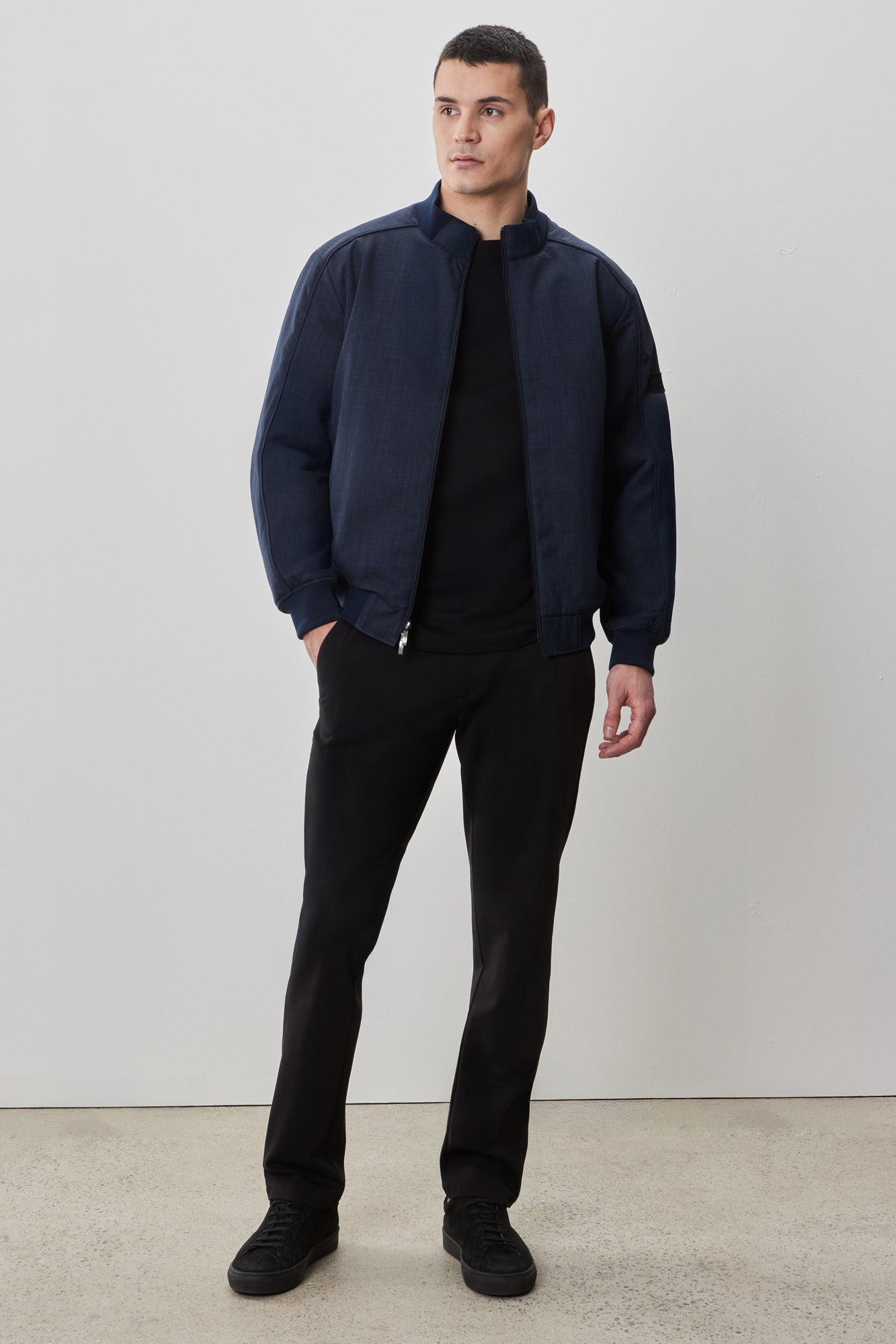 Coupe-vent mi-saison pour homme par Robert Barakett | RB52229 Cegio Marine | Machemise.ca, vêtements mode pour hommes