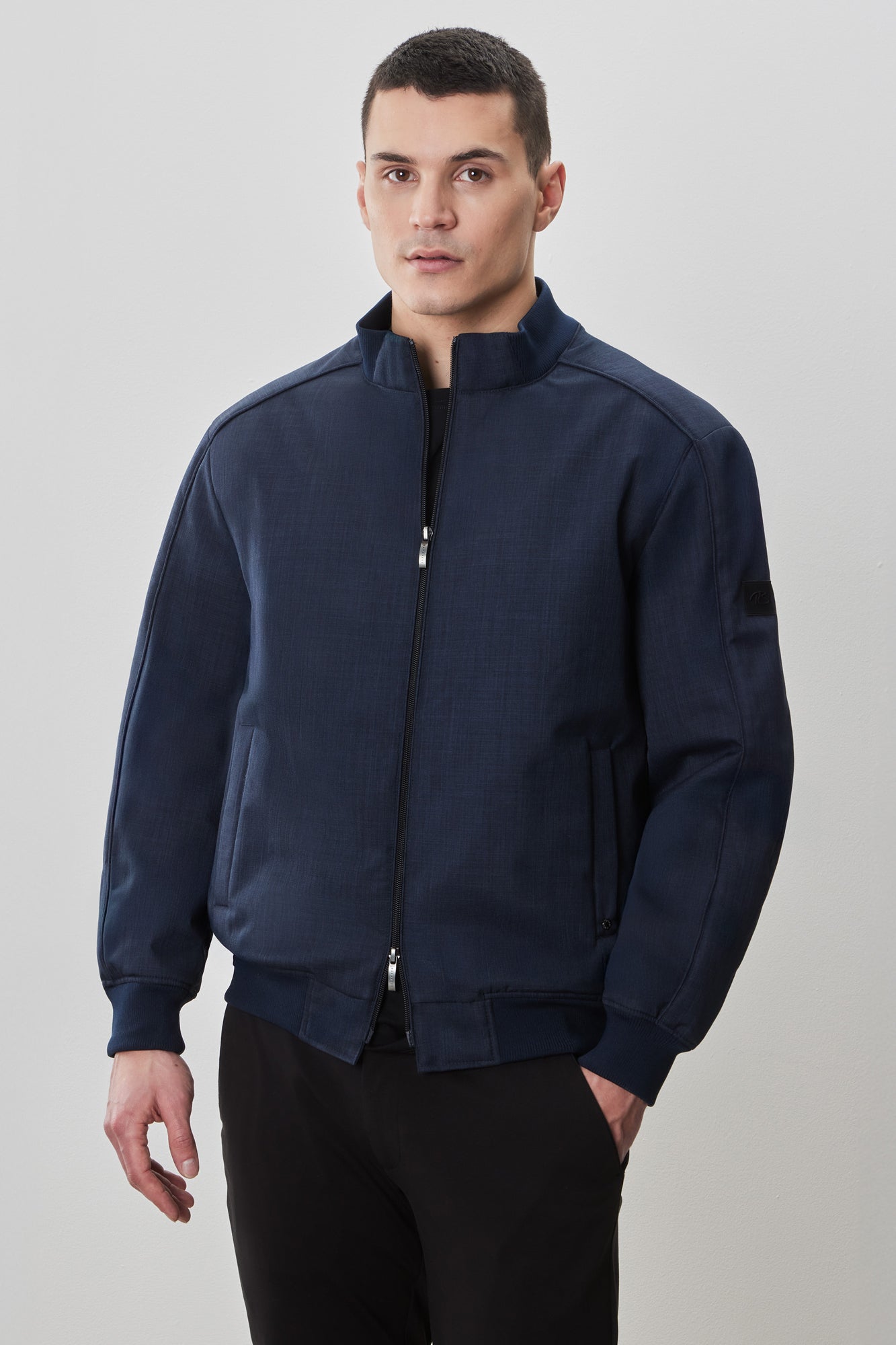 Coupe-vent mi-saison pour homme par Robert Barakett | RB52229 Cegio Marine | Machemise.ca, vêtements mode pour hommes