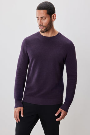 Chandail à manches longues col rond pour homme par Robert Barakett | Enrique RB52270 Violet | Machemise.ca, vêtements mode pour hommes
