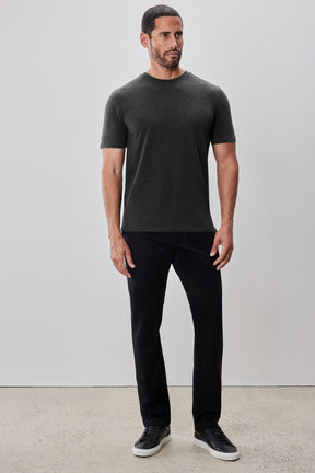 T-Shirt à manches courtes col rond pour homme par Robert Barakett | Colson RB52320 Charbon | Machemise.ca, vêtements mode pour hommes