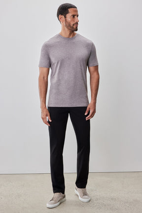 T-Shirt chiné à manches courtes pour homme par Robert Barakett | Colson RB52320 Rose Poussière | Machemise.ca, vêtements mode pour hommes