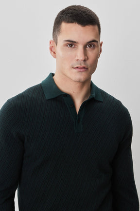 Polo M.L. pour homme par Robert Barakett | RB52321 Borja Vert Profond | Machemise.ca, vêtements mode pour hommes