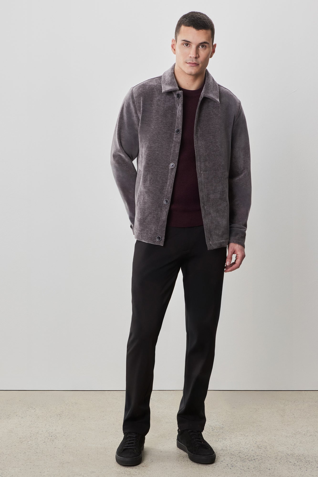 Surchemise pour homme par Robert Barakett | RB52332 Rhodes Gris | Machemise.ca, vêtements mode pour hommes