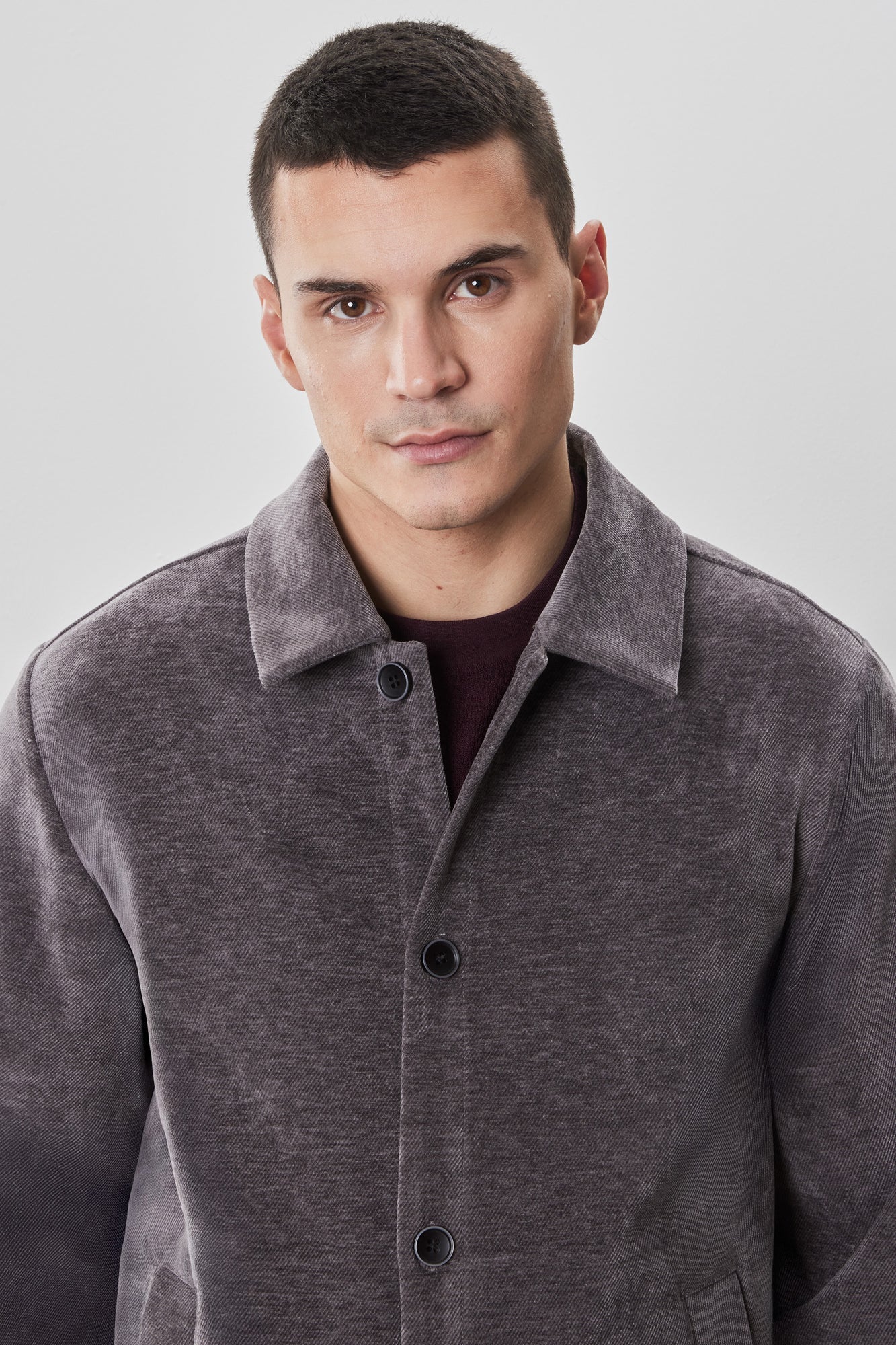 Surchemise pour homme par Robert Barakett | RB52332 Rhodes Gris | Machemise.ca, vêtements mode pour hommes