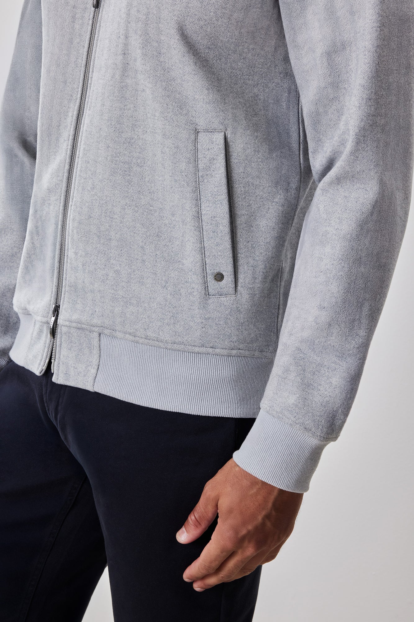 Chandail habillé pour homme par Robert Barakett | RB52589 Patricio Gris | Machemise.ca, vêtements mode pour hommes