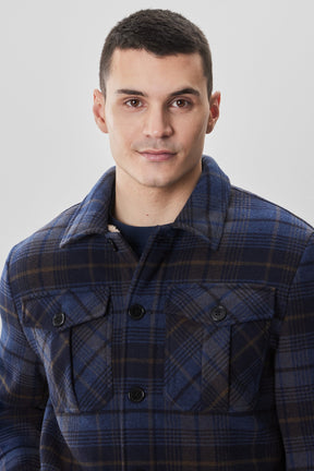 Surchemise pour homme par Robert Barakett | RB52618 Kaden Marine | Machemise.ca, vêtements mode pour hommes