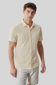 Chemise en Knit pour homme par Robert Barakett | RB61025 Irving Jaune Doux | Machemise.ca, vêtements mode pour hommes
