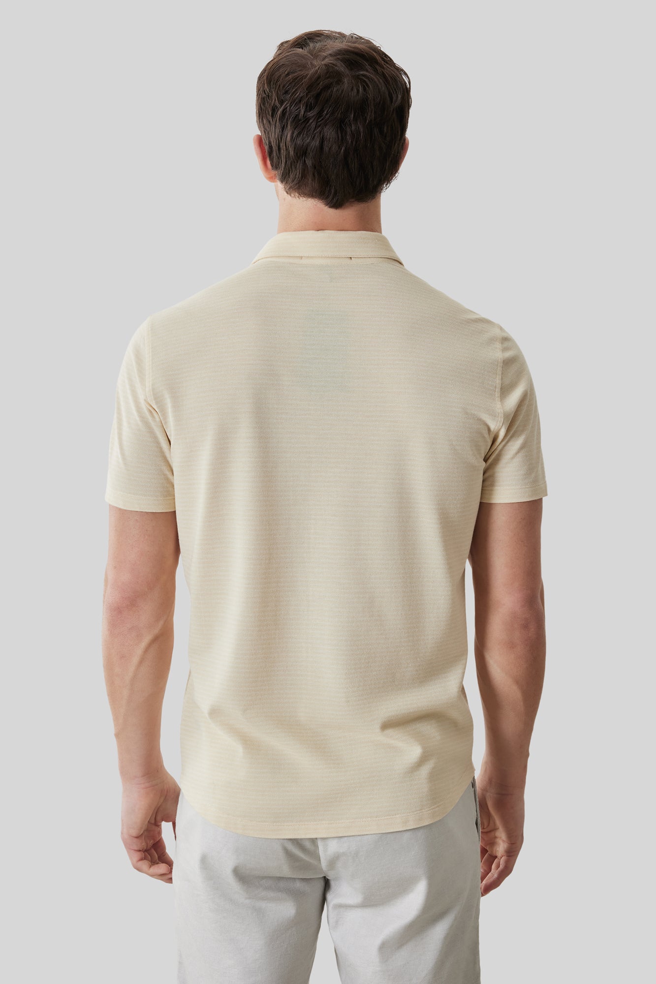 Chemise en Knit pour homme par Robert Barakett | RB61025 Irving Jaune Doux | Machemise.ca, vêtements mode pour hommes