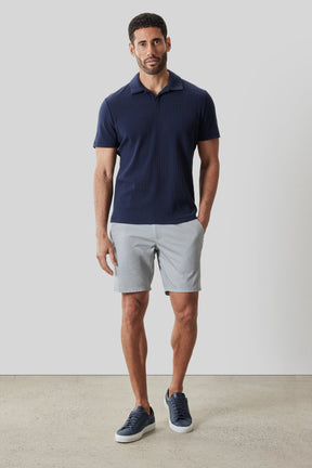 Polo col ouvert pour homme par Robert Barakett | RB61033 Luca Marine | Machemise.ca, vêtements mode pour hommes