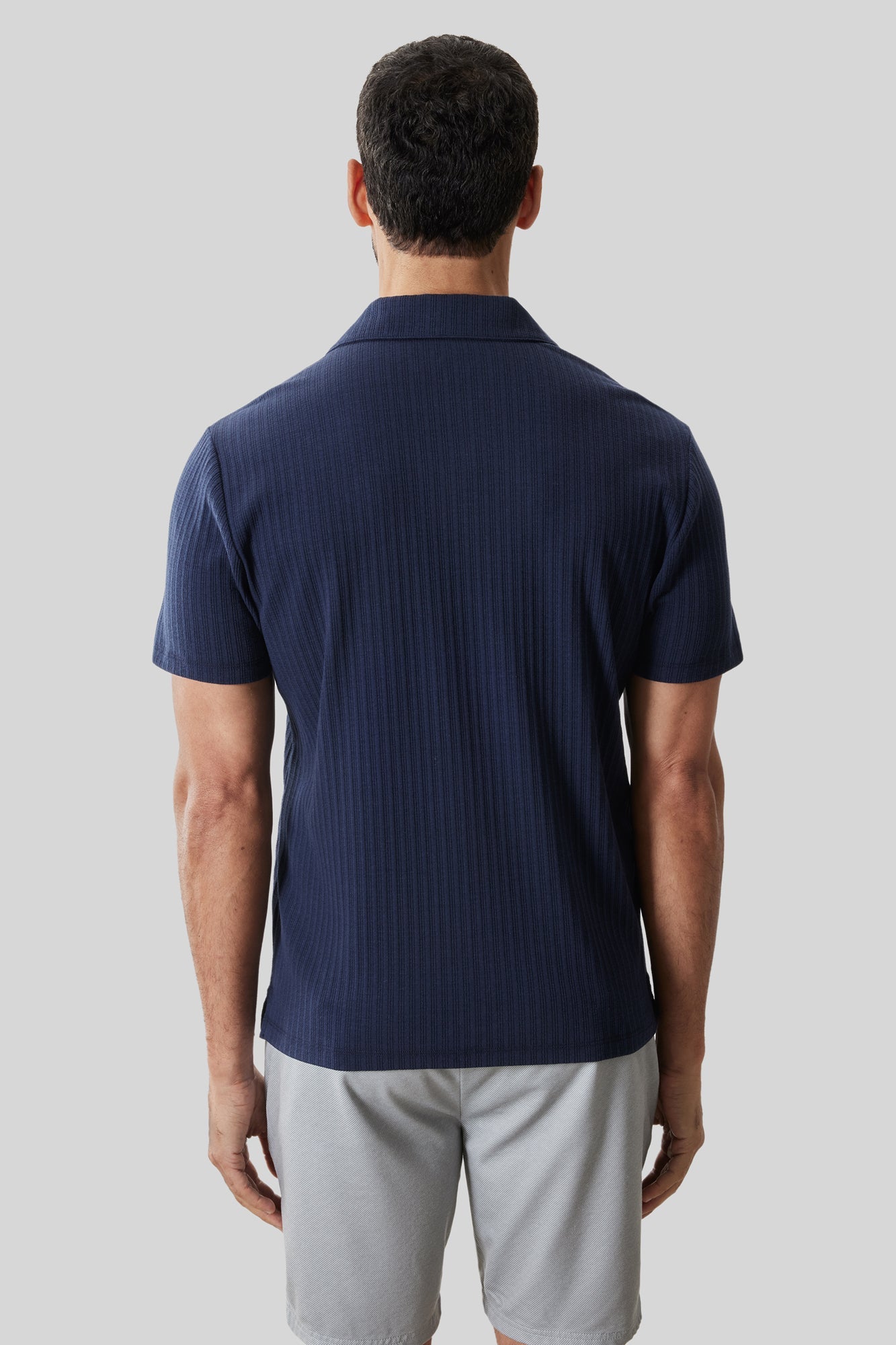 Polo col ouvert pour homme par Robert Barakett | RB61033 Luca Marine | Machemise.ca, vêtements mode pour hommes