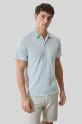 Polo col côtelé pour homme par Robert Barakett | RB61065 Matias Brume Aqua | Machemise.ca, vêtements mode pour hommes
