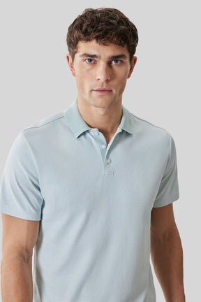 Polo col côtelé pour homme par Robert Barakett | RB61065 Matias Brume Aqua | Machemise.ca, vêtements mode pour hommes