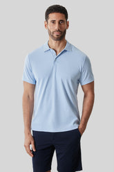 Polo col côtelé pour homme par Robert Barakett | RB61065 Matias Bleu Pâle | Machemise.ca, vêtements mode pour hommes