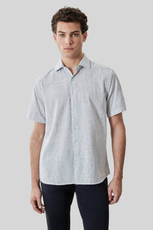 Chemise tissée pour homme par Robert Barakett | RB61148 Daxton Bleu Délavé | Machemise.ca, vêtements mode pour hommes