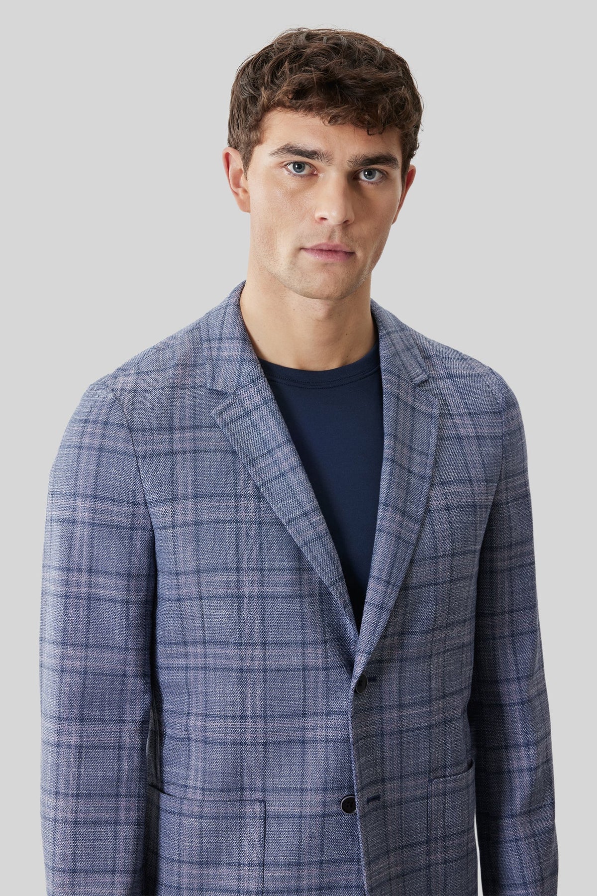 Veston pour homme par Robert Barakett | RB61152 Ambrose Bleu Denim | Machemise.ca, vêtements mode pour hommes