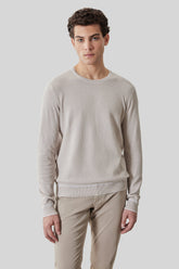 Chandail M.L. col rond pour homme par Robert Barakett | RB61154 Kaede Sable | Machemise.ca, vêtements mode pour hommes