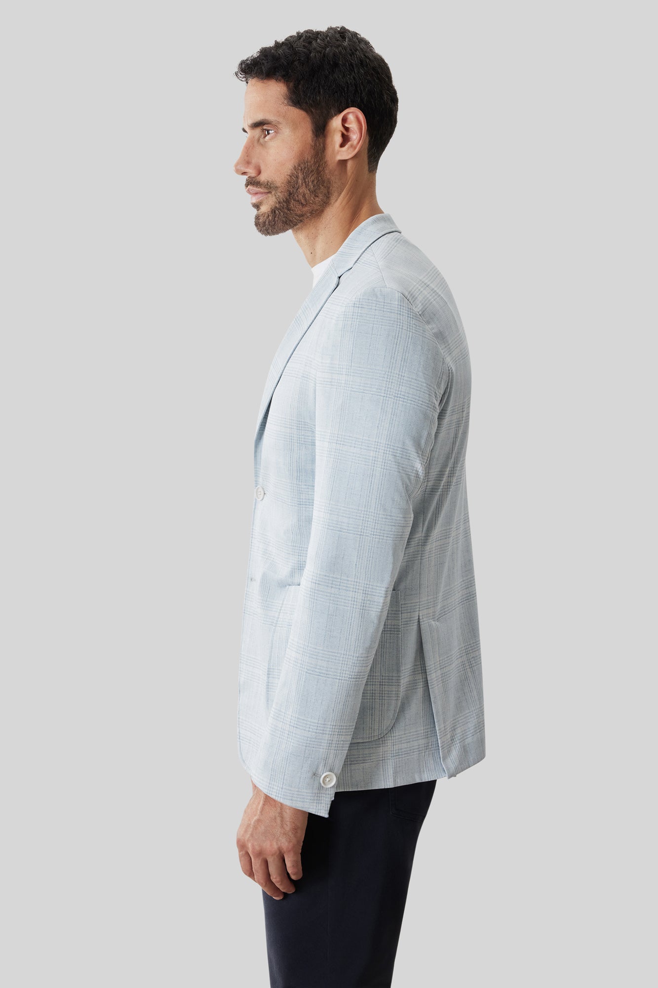 Veston pour homme par Robert Barakett | RB61162 Vorn Bleu Poudré | Machemise.ca, vêtements mode pour hommes