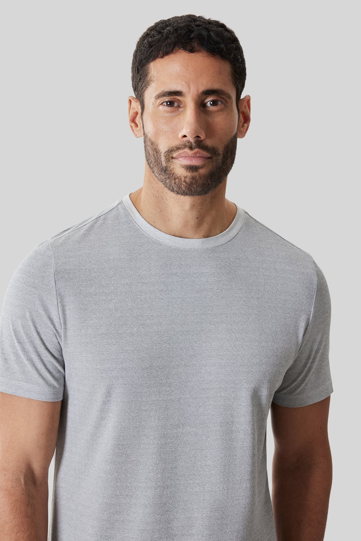 T-Shirt col rond pour homme par Robert Barakett | RB61191 Roscoe Gris Minéral | Machemise.ca, vêtements mode pour hommes