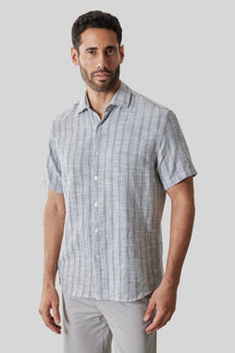 Chemise tissée pour homme par Robert Barakett | RB61196 Satoru Noir | Machemise.ca, vêtements mode pour hommes