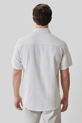 Chemise tissée pour homme par Robert Barakett | RB61196 Satoru Ficelle | Machemise.ca, vêtements mode pour hommes