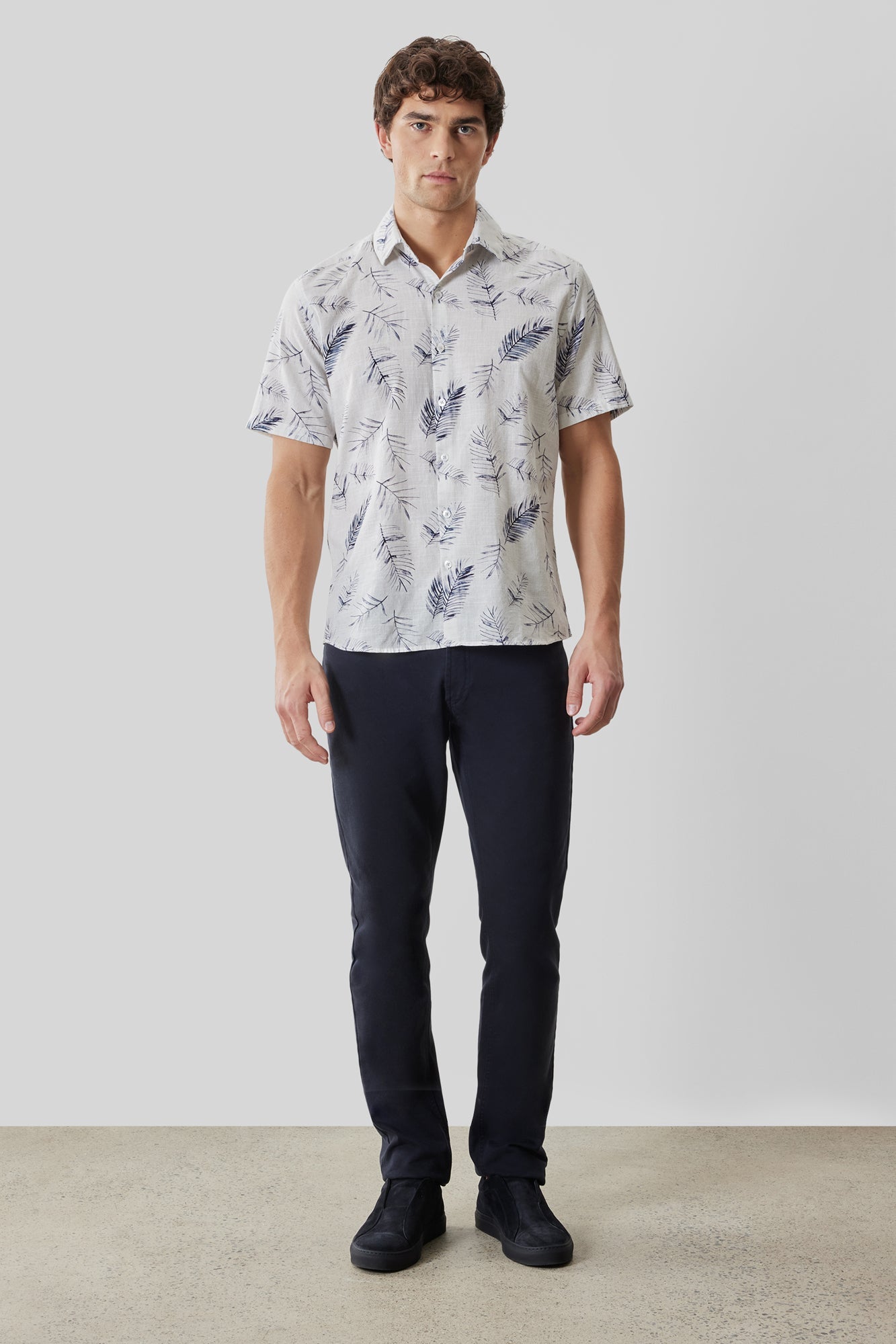 Chemise tissée pour homme par Robert Barakett | RB61200 Manolo Blanc | Machemise.ca, vêtements mode pour hommes