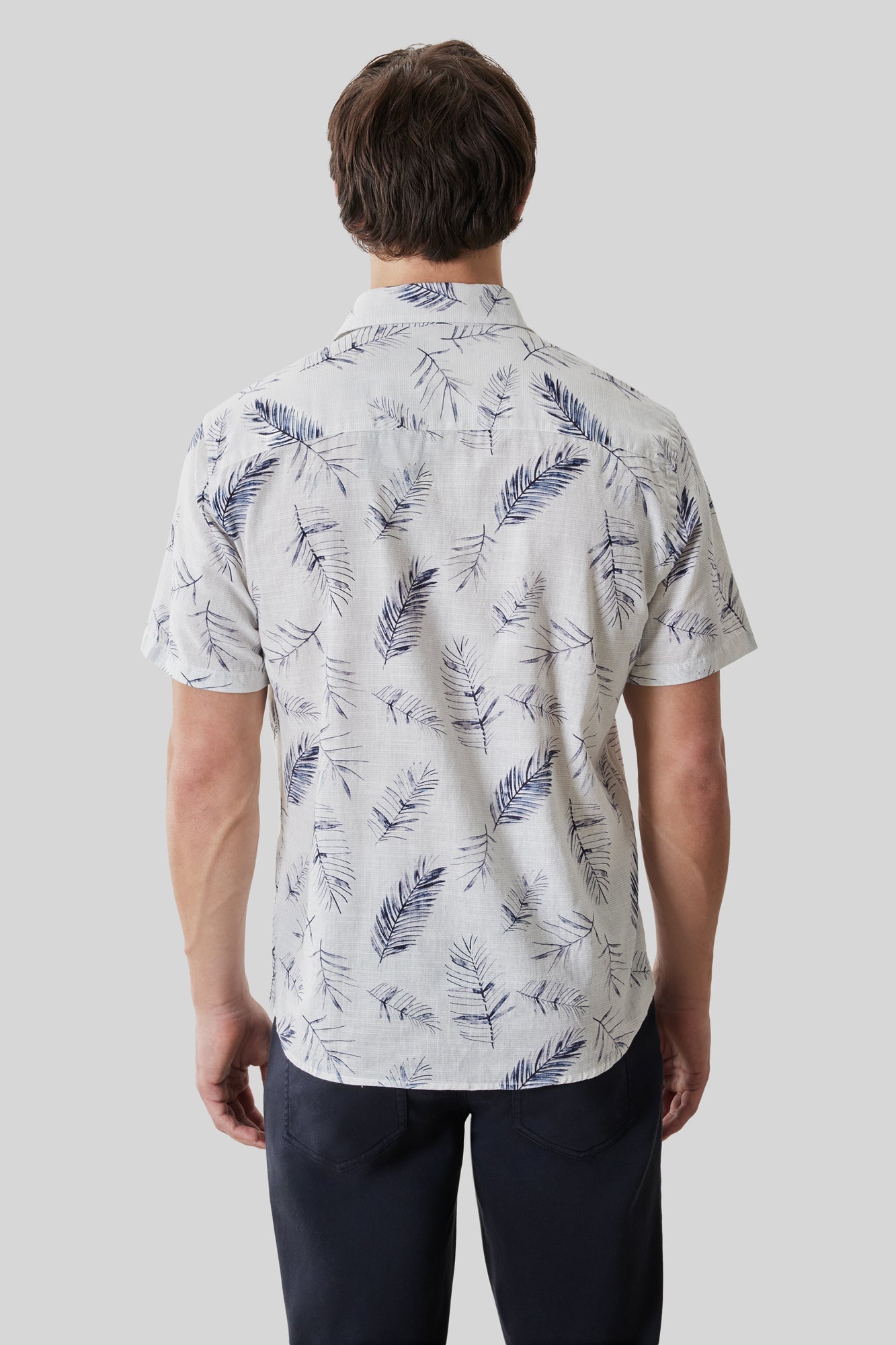 Chemise tissée pour homme par Robert Barakett | RB61200 Manolo Blanc | Machemise.ca, vêtements mode pour hommes