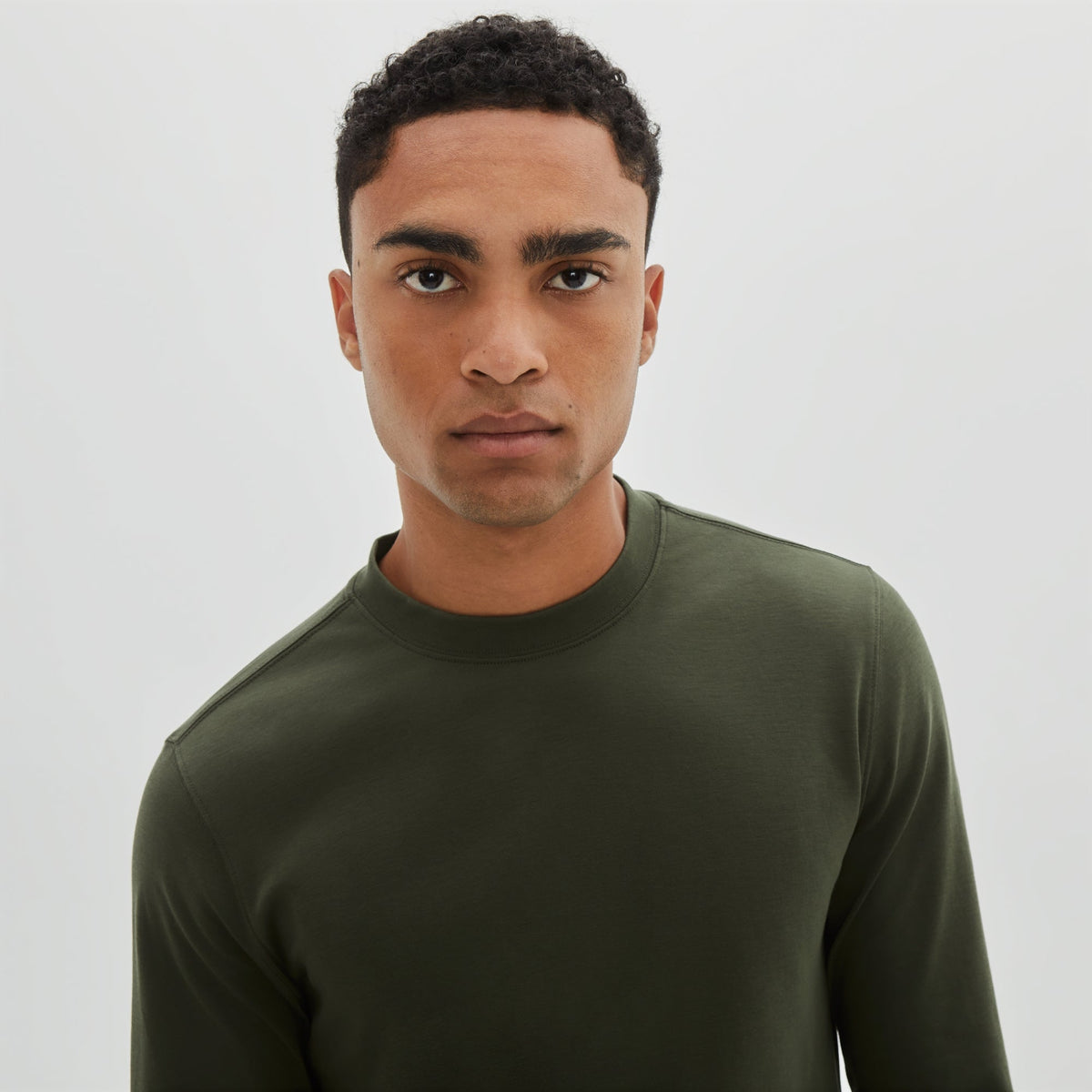 Chandail manches longues pour homme par Robert Barakett | Georgia RB82247 Vert Kaki | Boutique Vvög, vêtements mode pour homme et femme