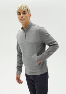 Chandail manches longues pour homme par Robert Barakett | Milligan RB12060 Gris | Boutique Vvög, vêtements mode pour homme et femme