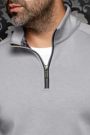 Veste sport gris pour homme par Au Noir, détail