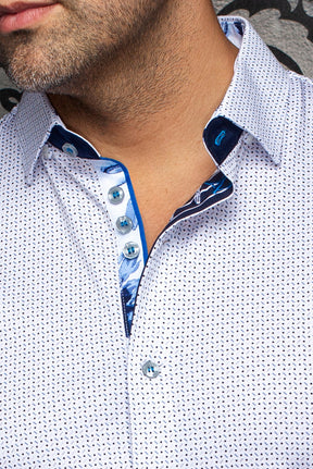 Chemise manches courtes en Knit extensible pour homme par Au Noir | ROSEFIELD (SS) Blanc | Machemise.ca, inventaire complet de la marque Au Noir