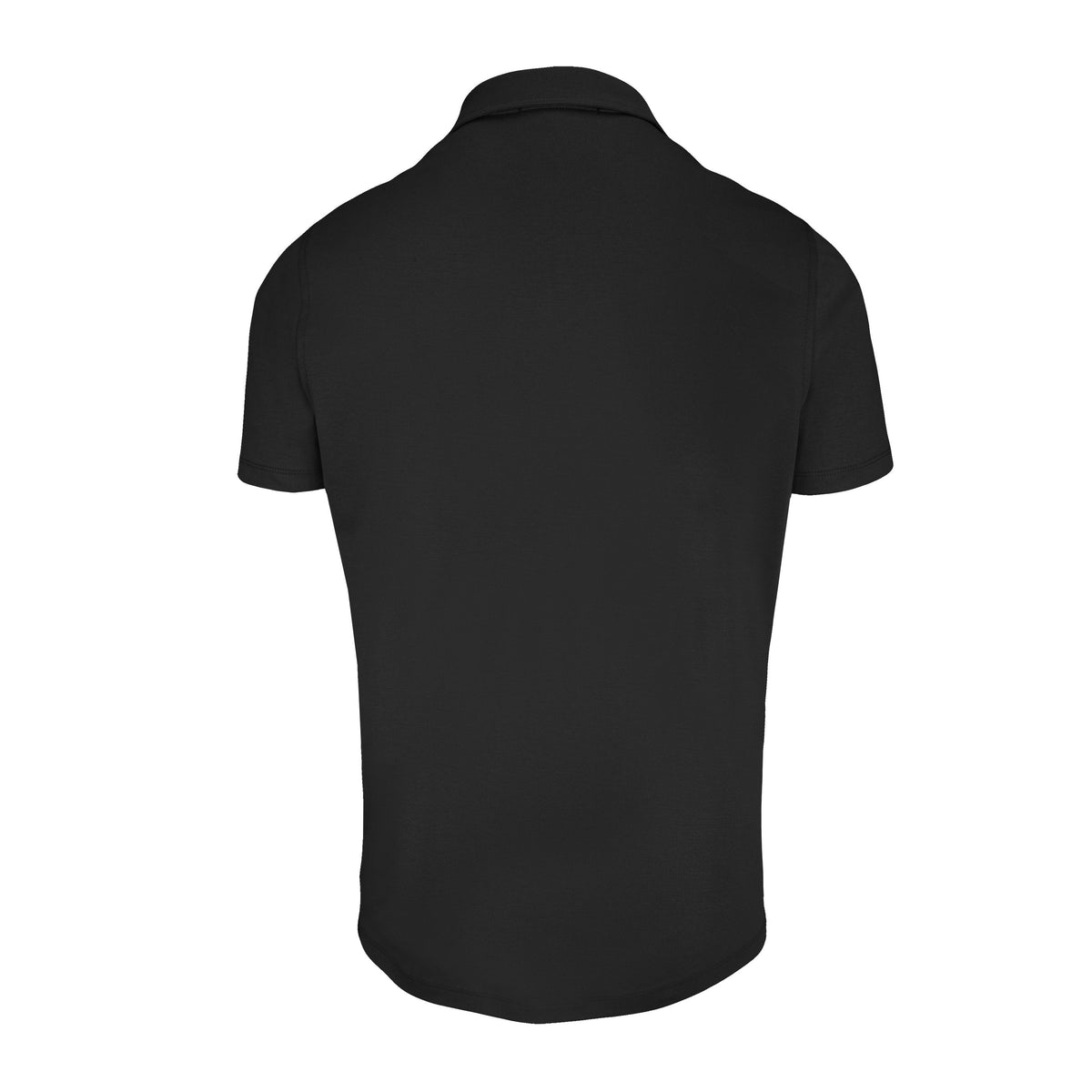 Polo avec fermeture éclair pour homme par Robert Barakett | Georgia RB01030 Noir | Machemise.ca, vêtements mode pour hommes
