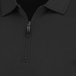 Polo avec fermeture éclair pour homme par Robert Barakett | Georgia RB01030 Noir | Machemise.ca, vêtements mode pour hommes