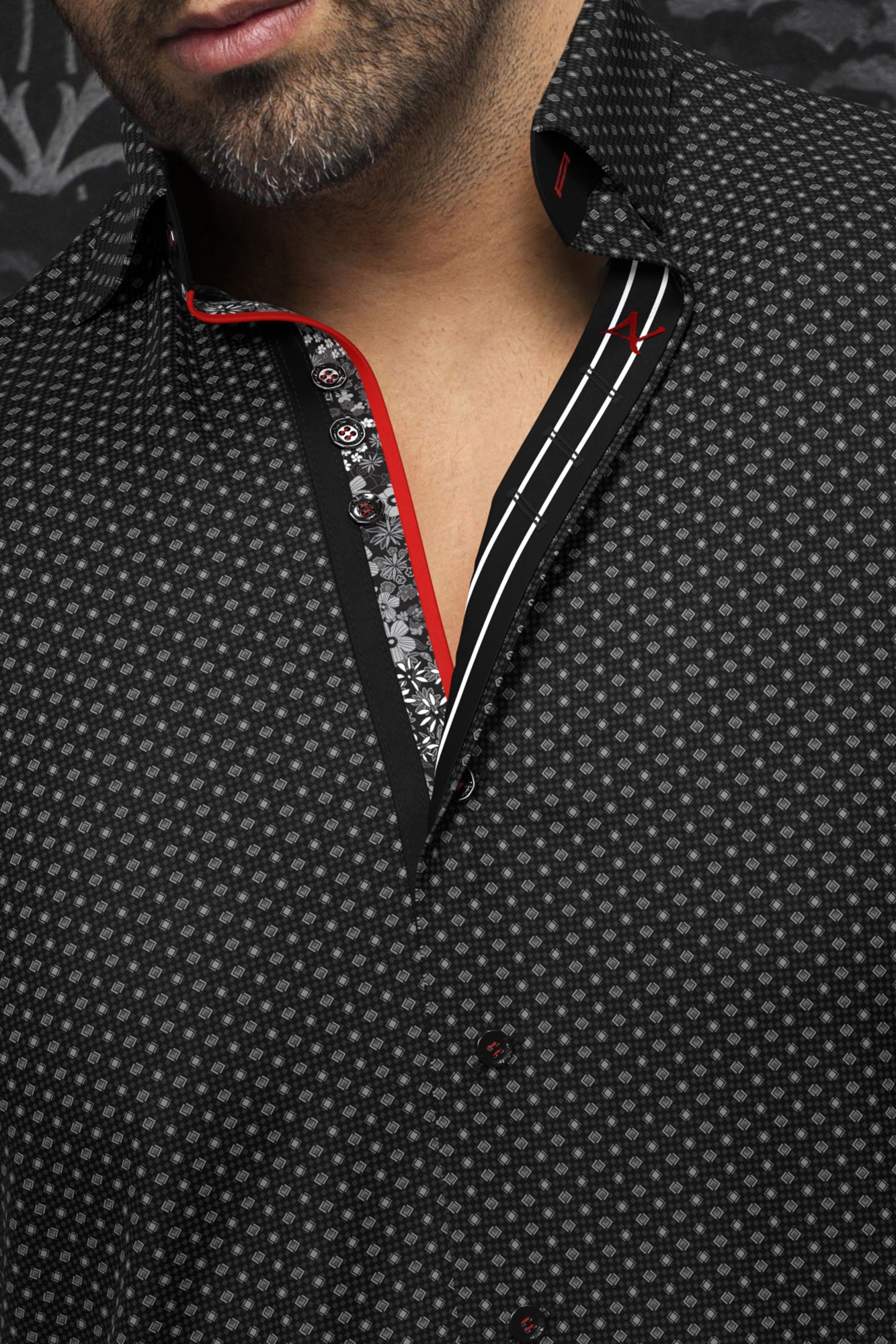 Chemise manches longues en Knit pour homme par Au Noir | SAUTOR Noir | Machemise, inventaire complet de la marque Au Noir