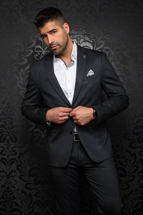 Veston pour homme par Au Noir | SCOTT DK GREY | Machemise, vêtements mode pour hommes