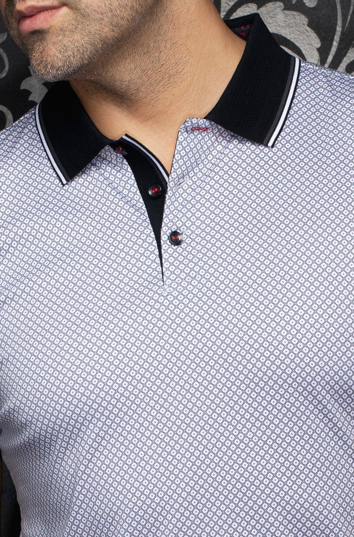 Polo pour homme par Au Noir | SEACLIFF Blanc Noir | Machemise.ca, inventaire complet de la marque Au Noir