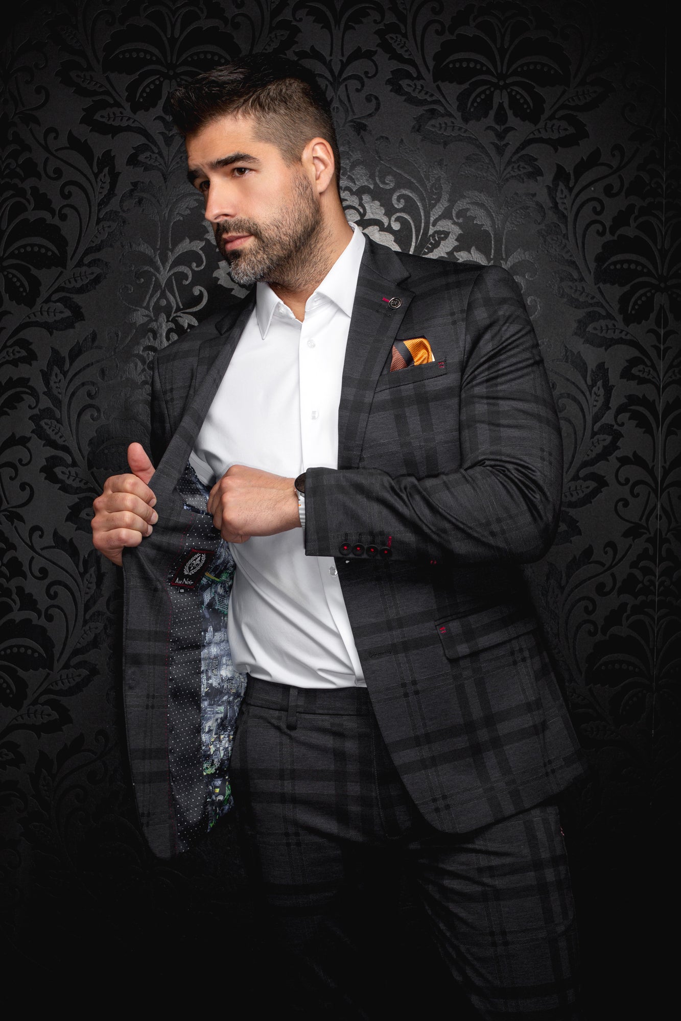 Veston pour homme par Au Noir | SELLECK Noir | Machemise.ca, inventaire complet de la marque Au Noir
